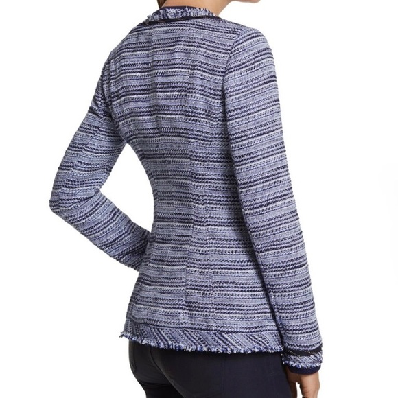 WHBM Blue Tweed Jacket - Picture 3 of 6